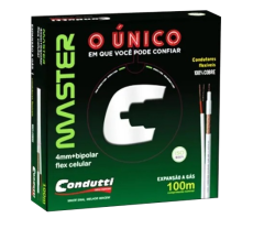 CABO COAXIAL RF 0,4/2,5 + 2X26AWG - 100M