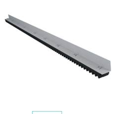 CREMALHEIRA ALUMINIO C/GOMOS DE ABS 1,0M