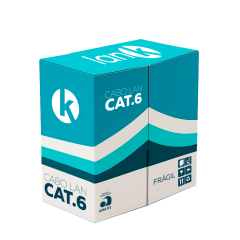 CABO UTP 4P CAT6 CMX CAIXA 305M AZUL 