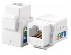 CONECTOR FEMEA RJ45 CAT6 KEYSTONE BRANCO