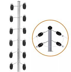 HASTE ALUM. QUAD.FRIS ESTICAR 25X25 C/12