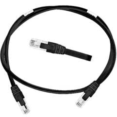 PATCH CORD CAT5E C/COVER 2,5M - PRETO