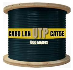 CABO UTP DUPLA CAPA DV CAT5E 1000M PT
