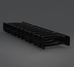 GUIA DE CABOS HORIZONTAL  19” 1UX101MM