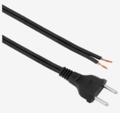 CABO DE FORCA RABICHO 2V C/PLUG 2 PINOS