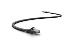 PATCH CORD CAT5E 1,0M - PRETO 4P