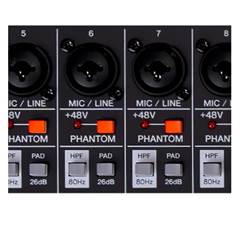 MESA DE SOM 6 CANAIS SM0603UX