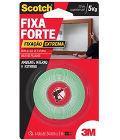 FITA DUPLA FACE FIXA FORTE 24MMX2M