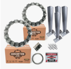 CONCERTINA 45 CM C/  KIT INSTALAÇÃO