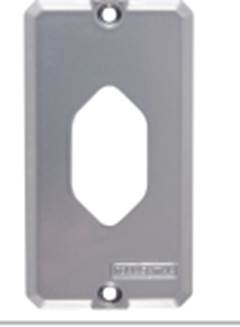 TAMPA CONDULETE 1/2 E 3/4 C/ 1P VERTICAL