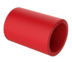 LUVA PVC ENCAIXE VERMELHA 1”