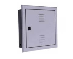 QUADRO EMBUTIR TLBE 40X40X12 - CINZA 