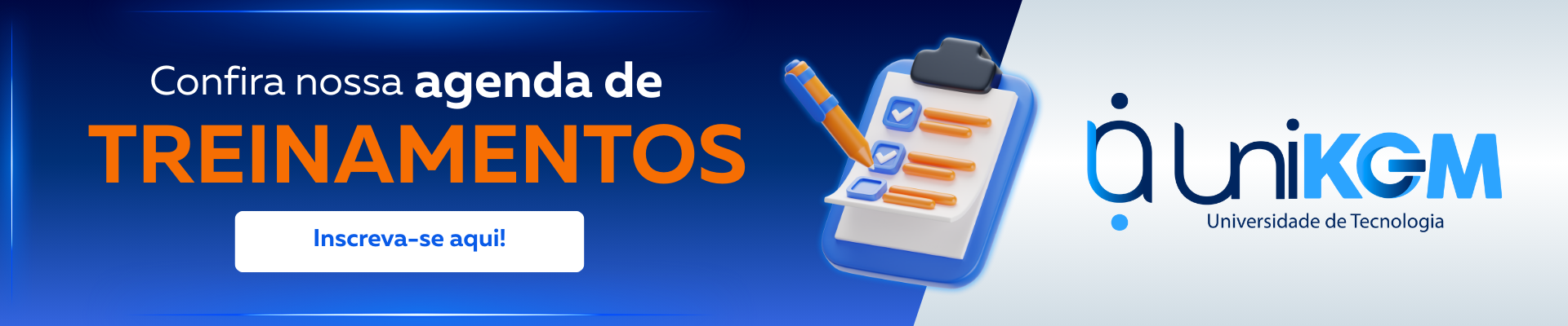 Agenda de treinamentos