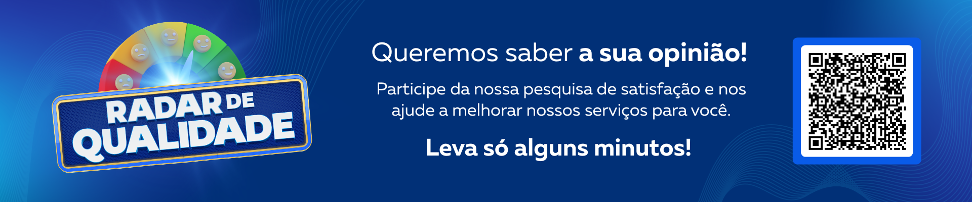 Pesquisa Radar de Qualidade - Trocar para Entregas para todo o Brasil!