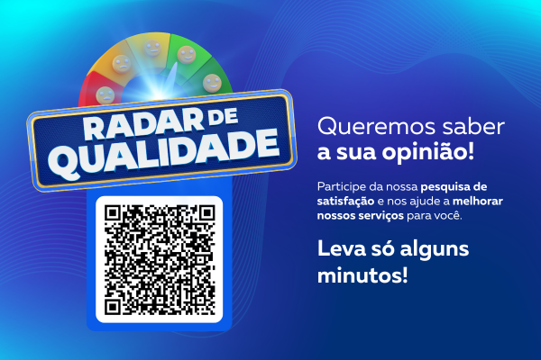 Pesquisa Radar de Qualidade - Trocar para Entregas para todo o Brasil!